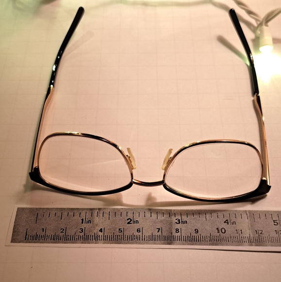Michael Kors Black and Gold Eyeglasses.